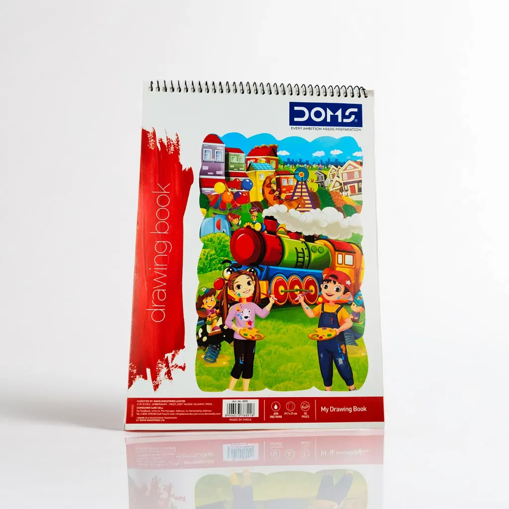 Doms Spiral Drawing Book |  36 Pages | 29.7 X 21 Cm | Plain Pages