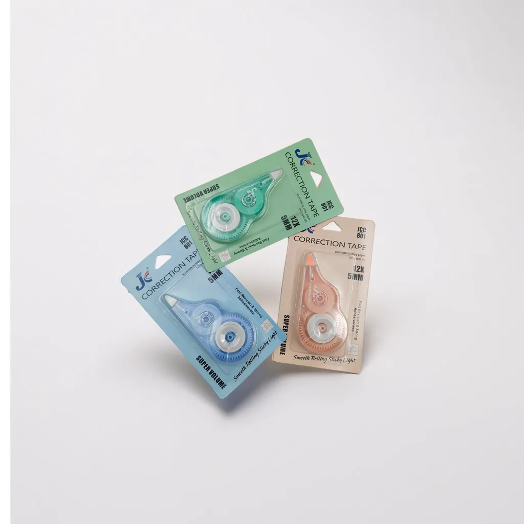 Correction Tape Roller Set | Peach, Blue and Green | Pack of 3
