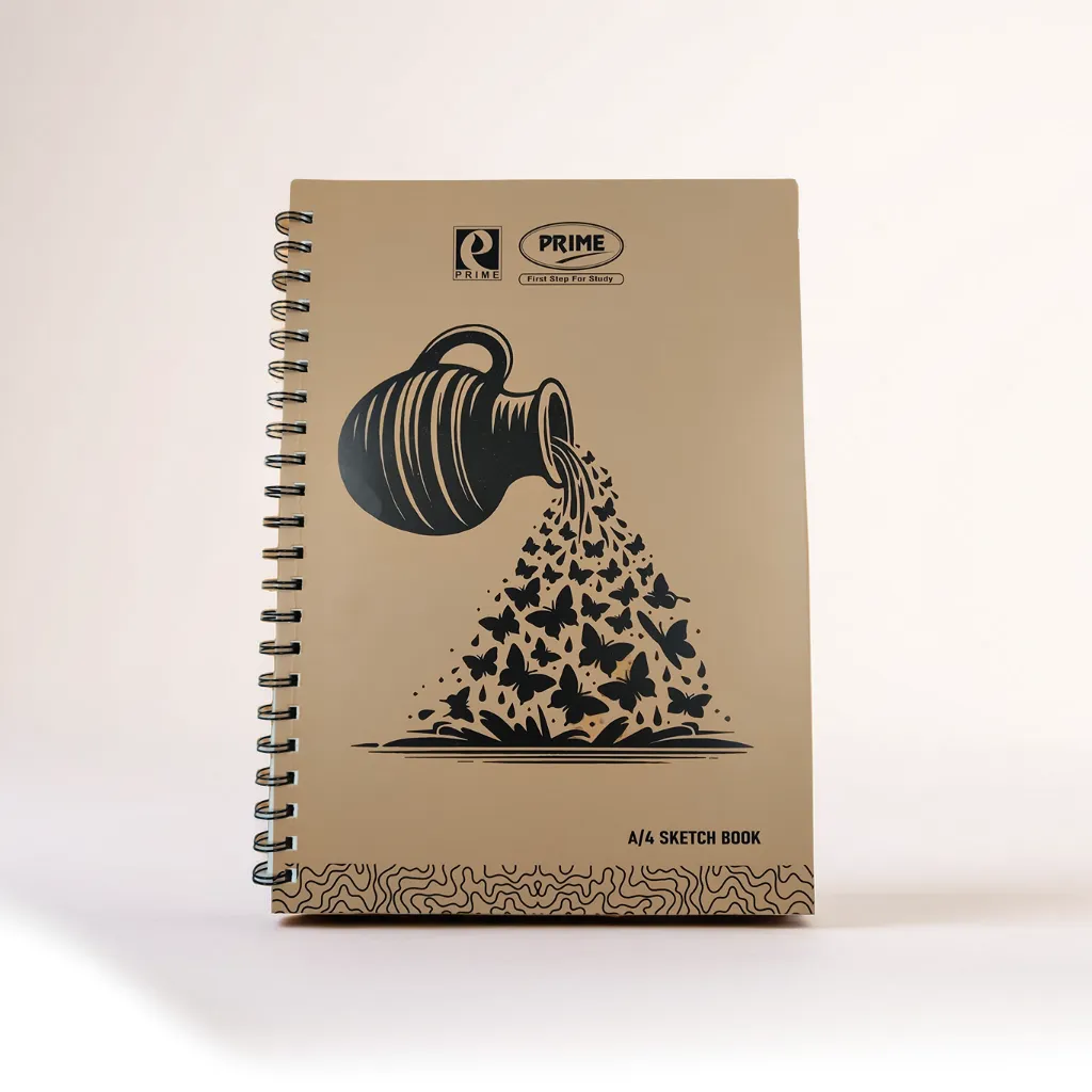 Prime Wiro Binding Notebook | Sketch book| Plain | 100 Pages | 21.0 x 29.7 cm (A4).