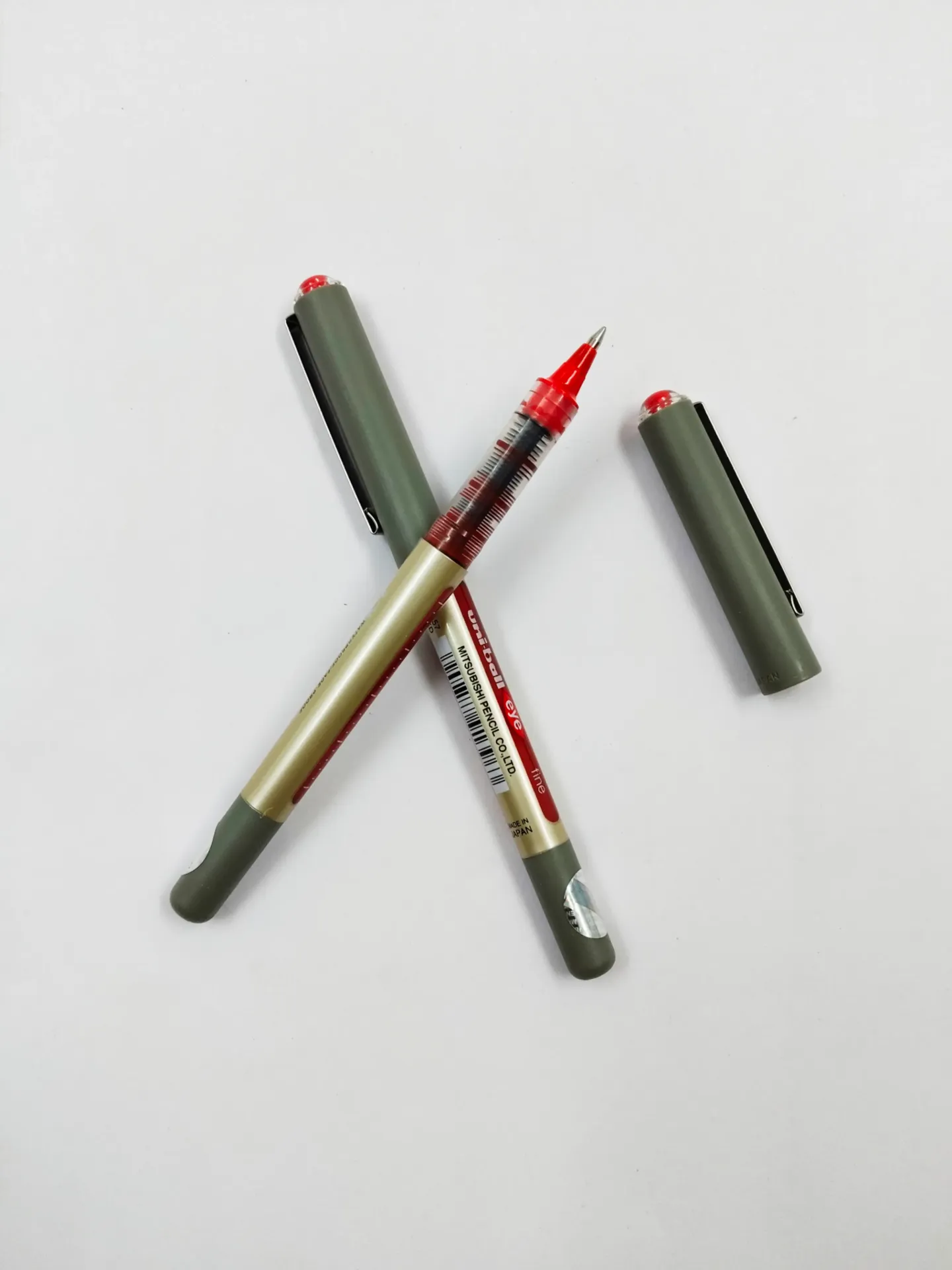 uni-ball Eye UB157 0.7mm Roller Ball Pen | Red, Pack of 2