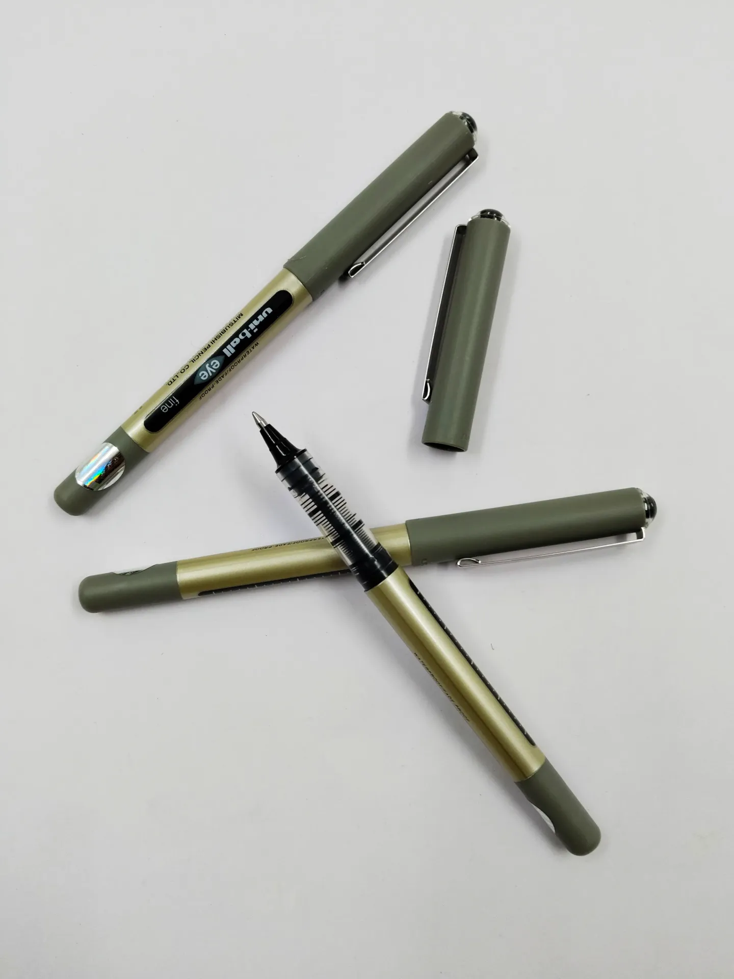 uni-ball Eye UB157 0.7mm Roller Ball Pen | Black, Pack of 3