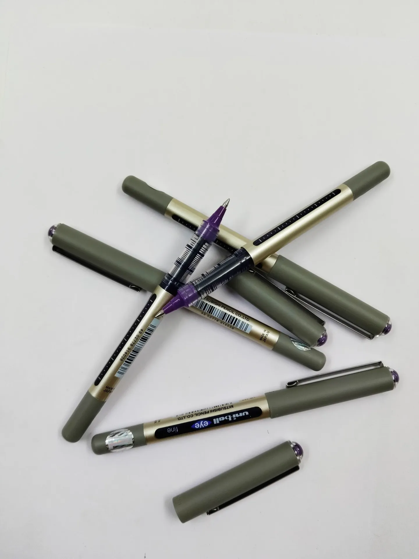 uni-ball Eye UB157 0.7mm Roller Ball Pen | Violet, Pack of 5