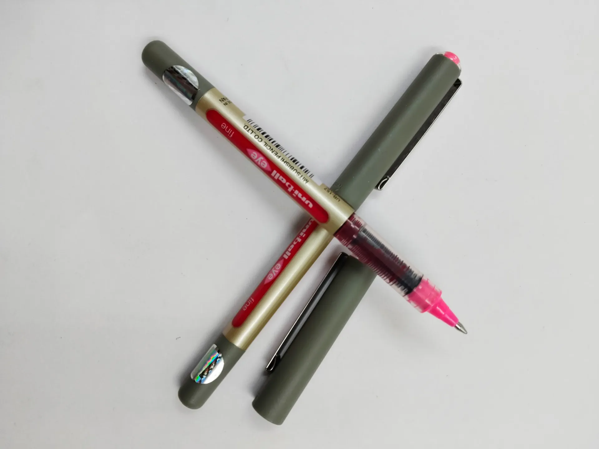 uni-ball Eye UB157 0.7mm Roller Ball Pen | Pink, Pack of 2