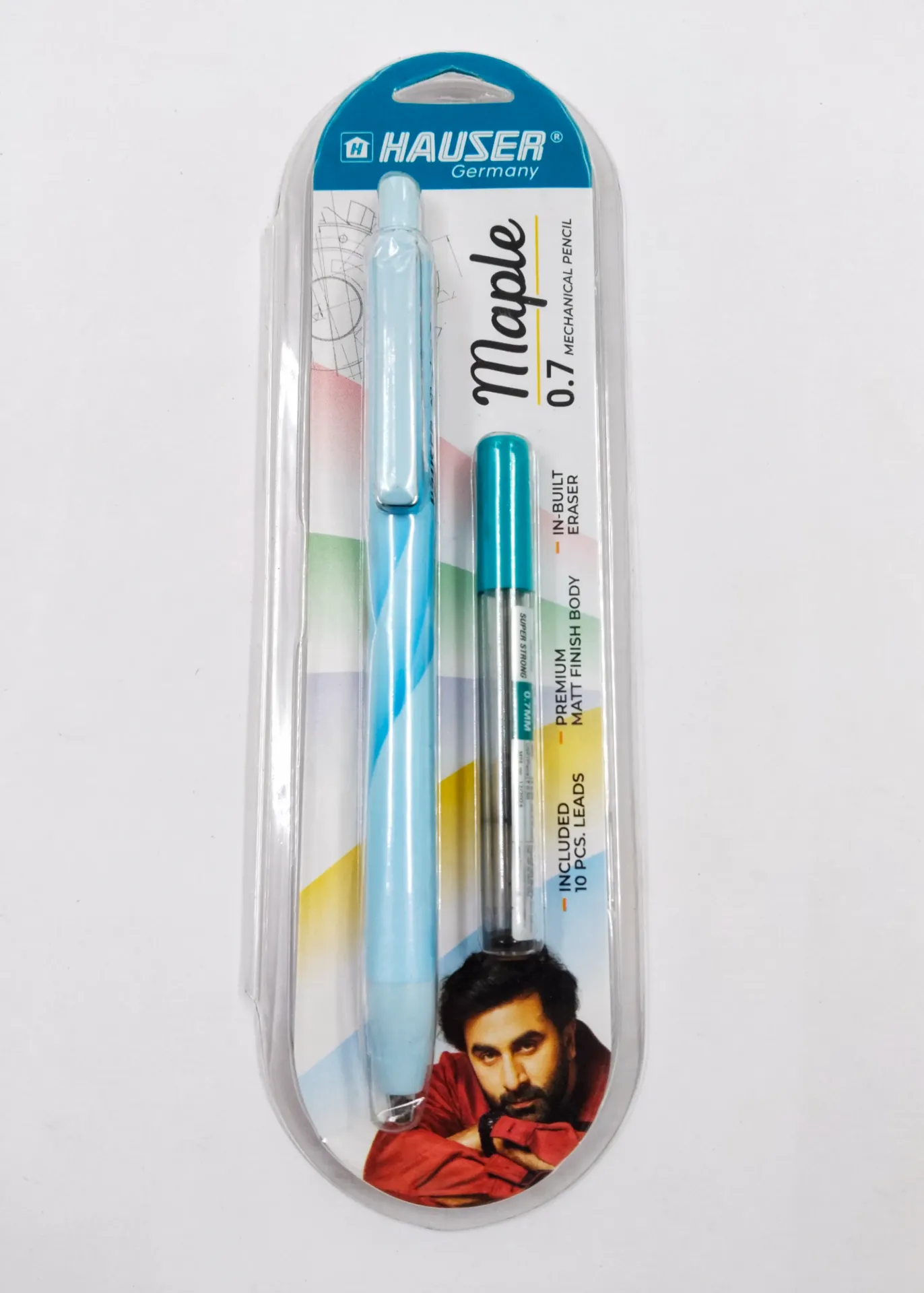 Hauser Maple 0.7 mm Lead Pencil with a free Lead box