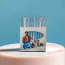 Hauser 2 XL Fine Tip Ball Pen | 2-XL Writing Length with Jumbo Refill | Minimalistic & Aesthetic Body Design | Blue Ink, Pack Of 10