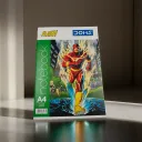 Doms Flash Series Notebook | A4 Size | 172 Pages | Single Line | Centre Stapled | Paper with smooth writing experience.