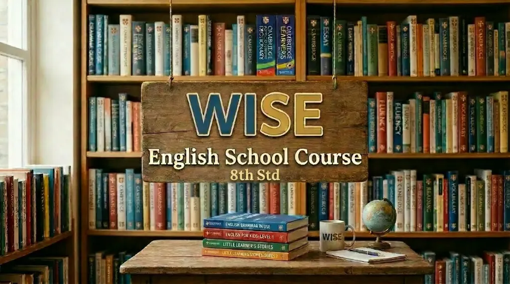 Wise English School 8th Std Course | Flat 12% Discount