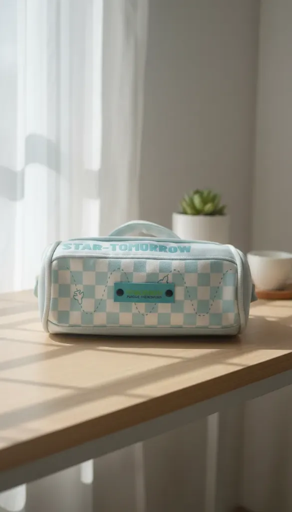 Blue Colored Washable Pouch