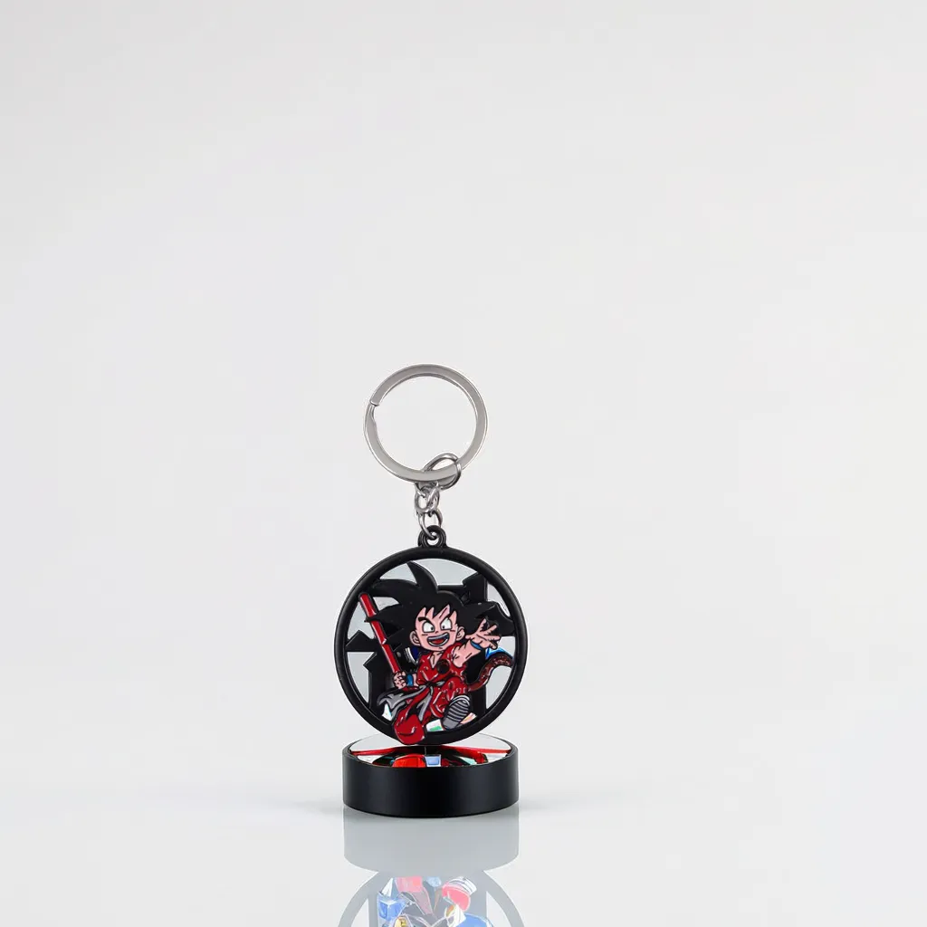 Dragon Ball Z Goku Spinning Metal Keychain