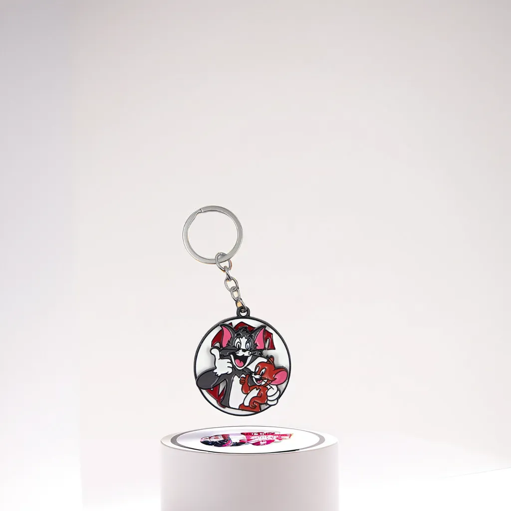 Tom & Jerry Metal Spinning Keychain