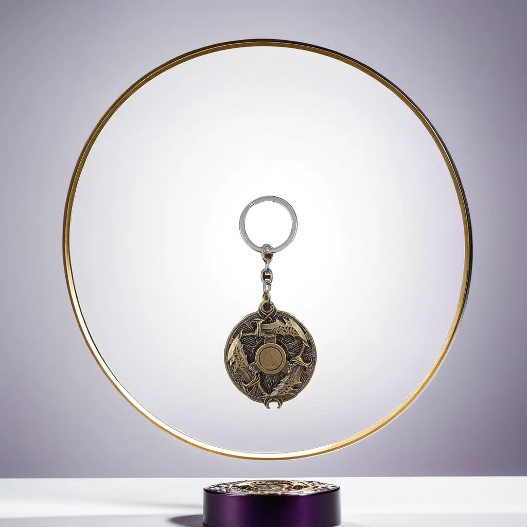 Limited Edition God Of War Kratos Spinning Metal Keychains