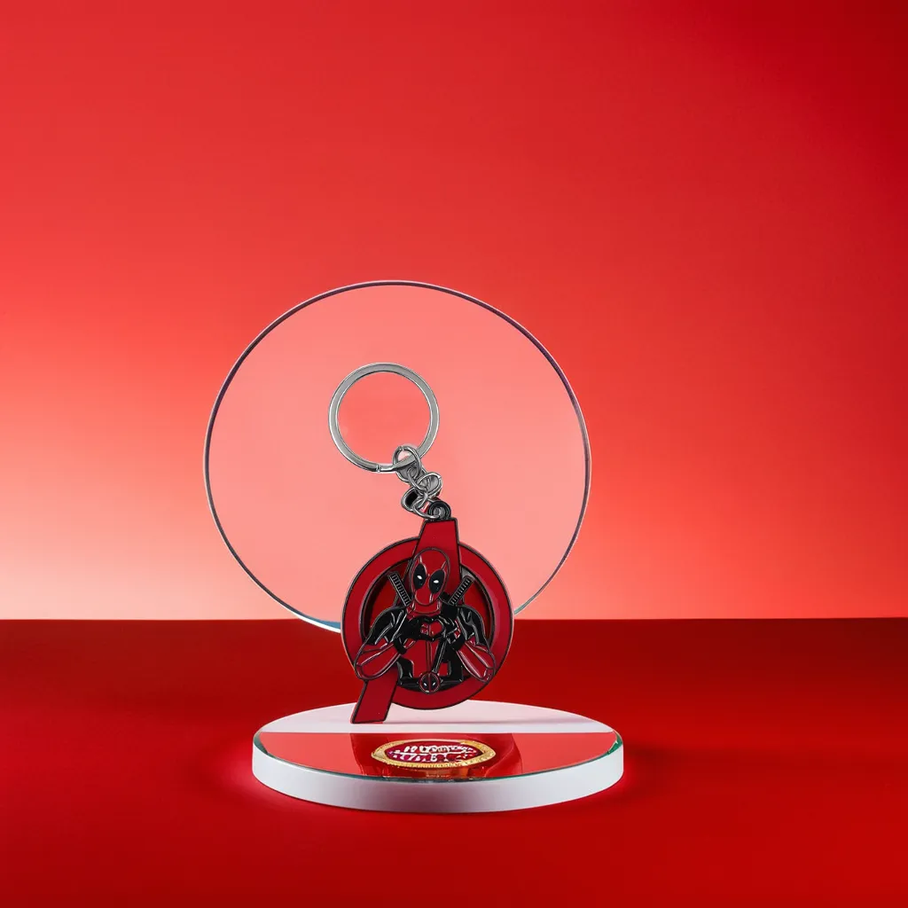 Deadpool Spinning Metal Keychain