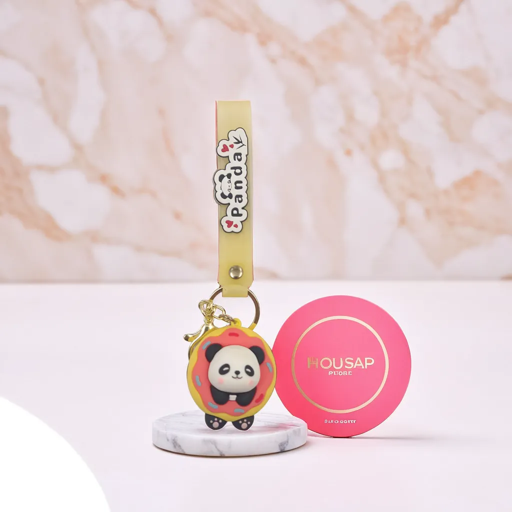 Cute Panda 3D Keychain