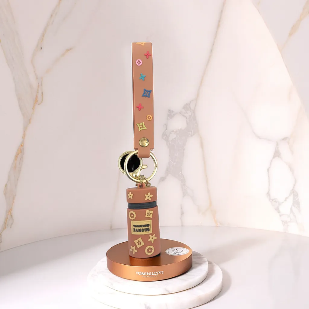 Cute Bottle 3D Keychain