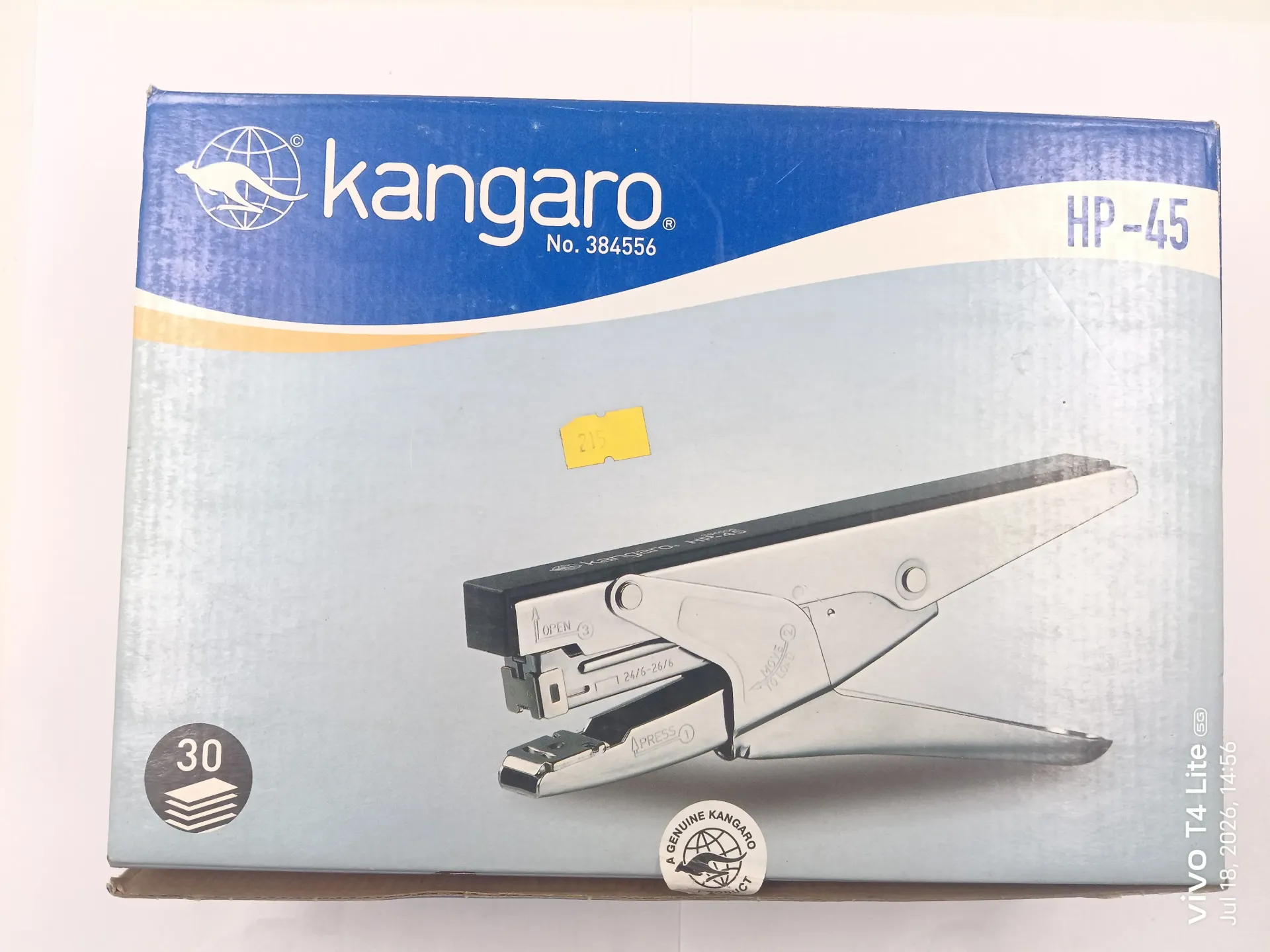 HP-45 Big Stapler Box 24/6-26/6 | Box contains 10 Stapler Pack