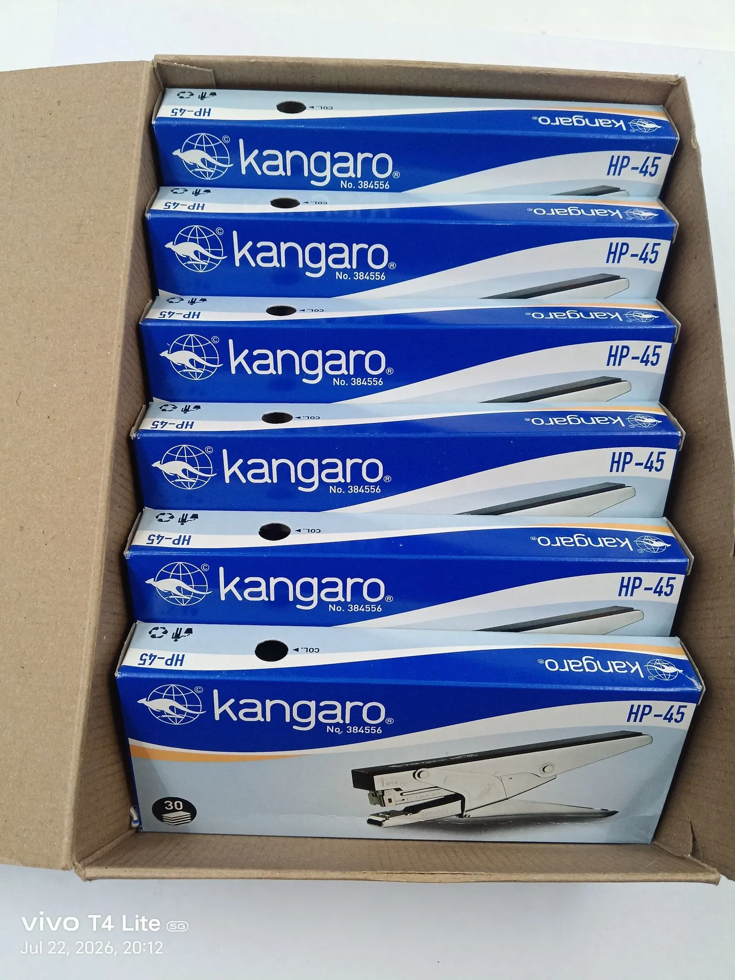 HP-45 Big Stapler Box 24/6-26/6 | Box contains 10 Stapler Pack
