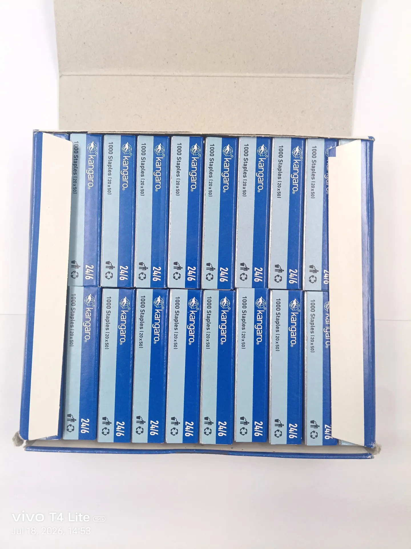 24/6 - 1M big stapler's Pin Box | Pack Contains 20 packets of Pins