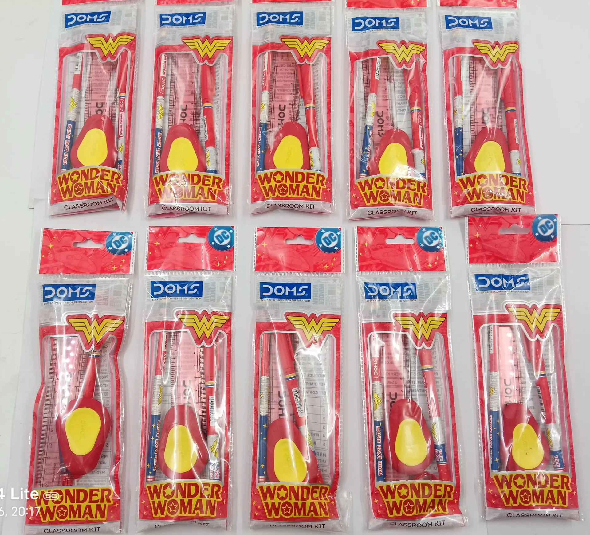 Doms Wonder Woman Kit Box | Box Contains 10 Packets ( MoQ - 20 Packets )