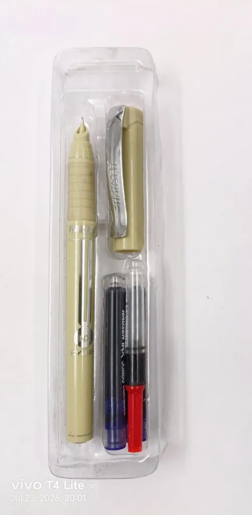 Hauser Ink Pen Pack | Pack Contains 6 Different color Of Ink Pen ( Color May Vary )