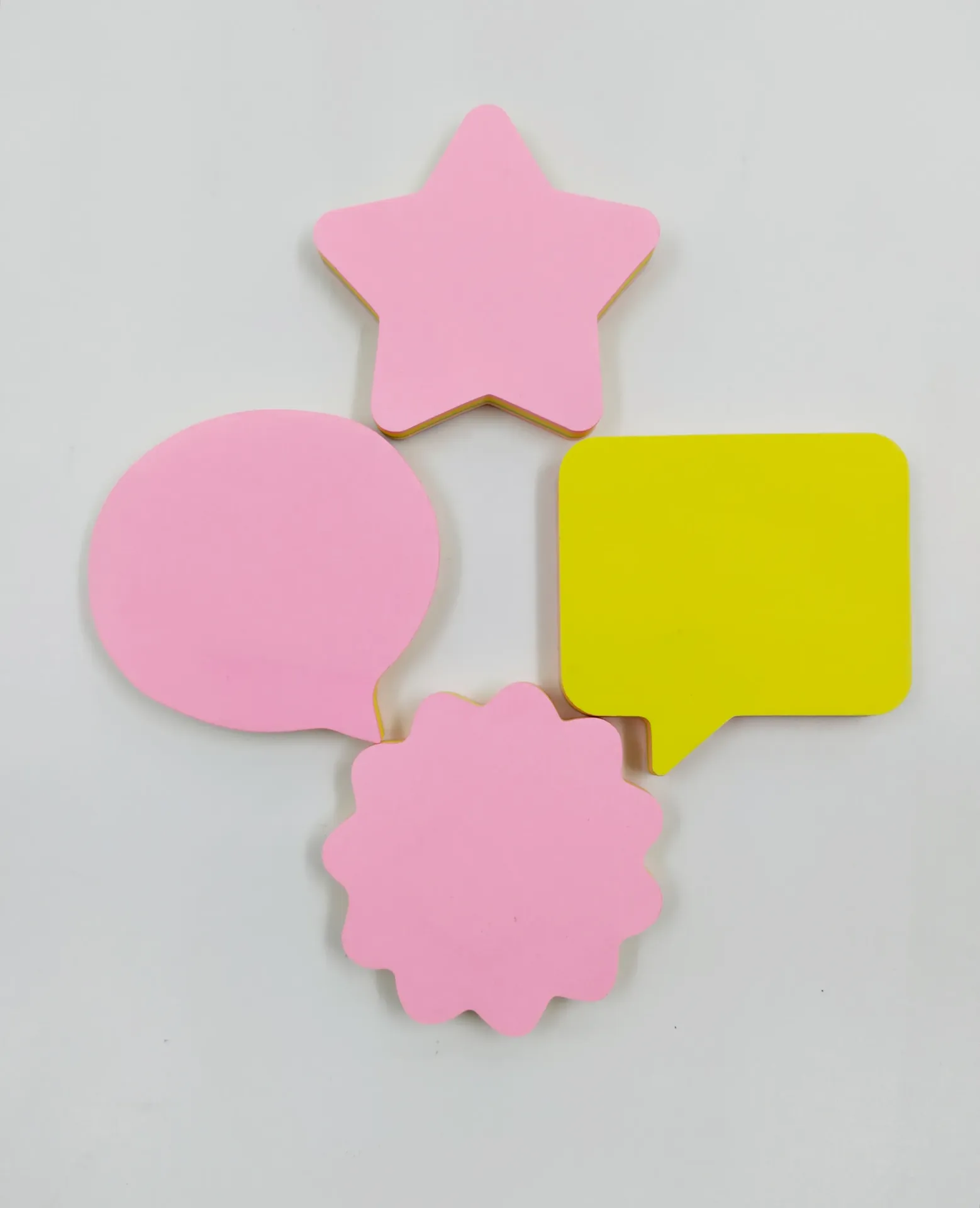 Different Color and Shape of Sticky Note Pack | Pack Contains 12 Sticky Notes of different shapes