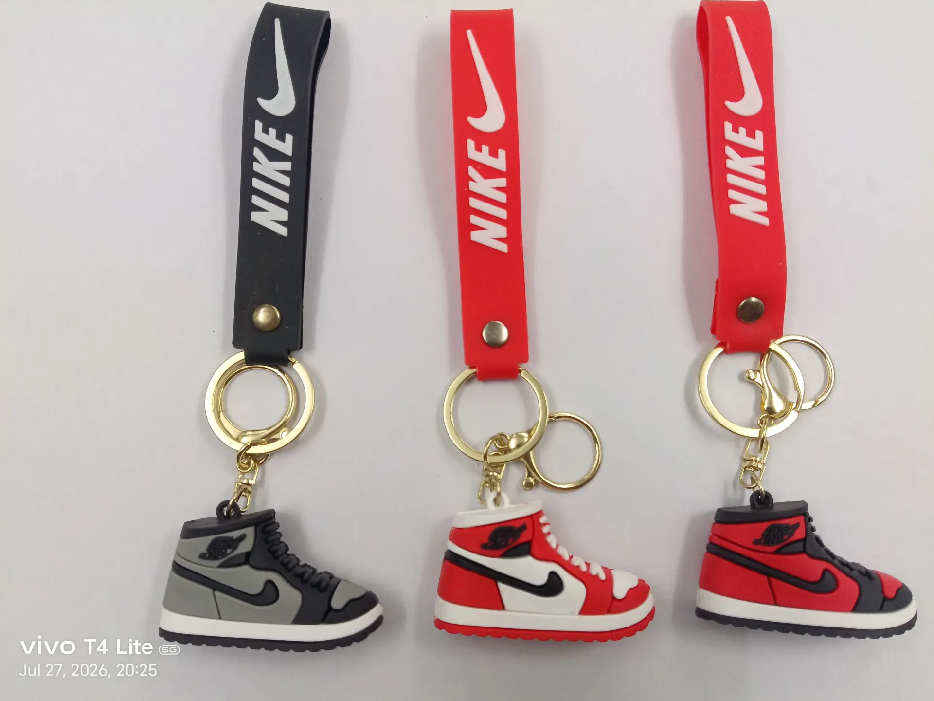 3D Silicon Shoe Keychain | Packet Contains 50 pieces of Different types and color of Shoe Keychain ( With Packaging ) MOQ - 1 Box ( 50 Pieces )