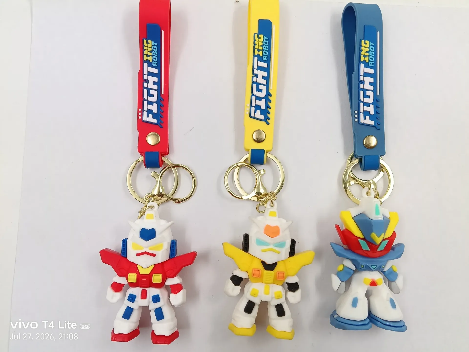 3D Silicon Robotics Keychain | Packet Contains 50 pieces of Different types and color of Robotics Keychain ( With Packaging ) MOQ - 1 Box ( 50 Pieces )