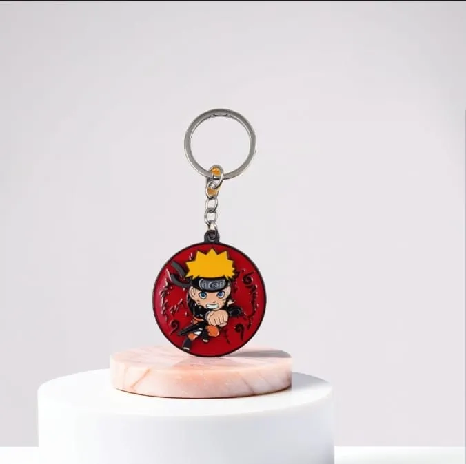 Naruto Metal Spinning Keychain