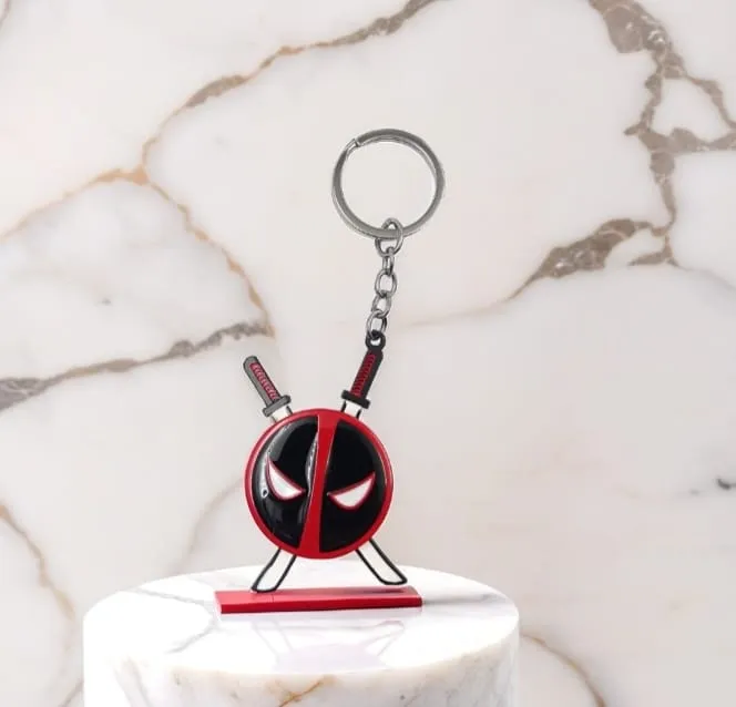 Deadpool Metal Spinning Keychain