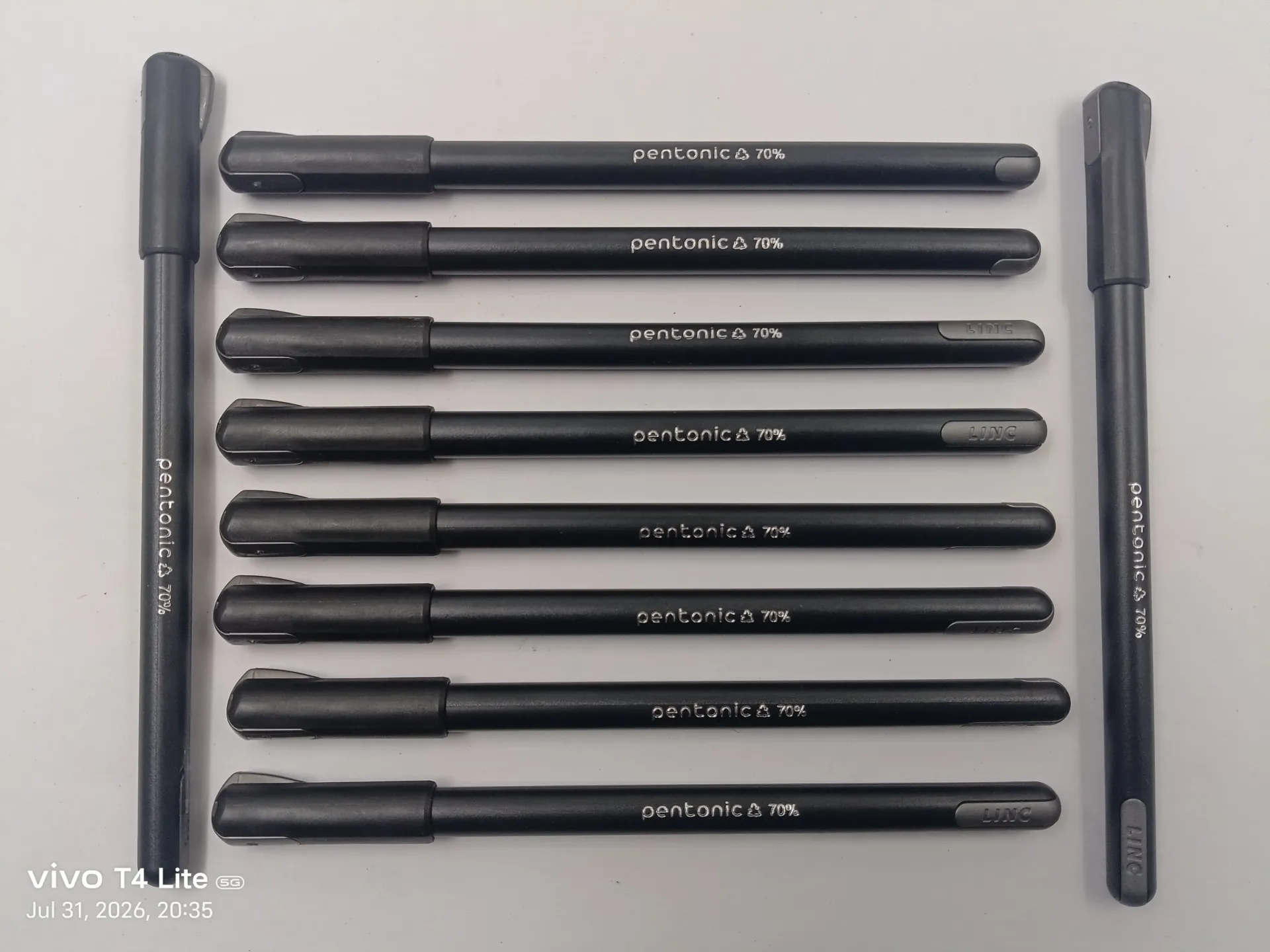 Pentonic Black Gel Pen Pack | Pack Contains 10 black gel pen
