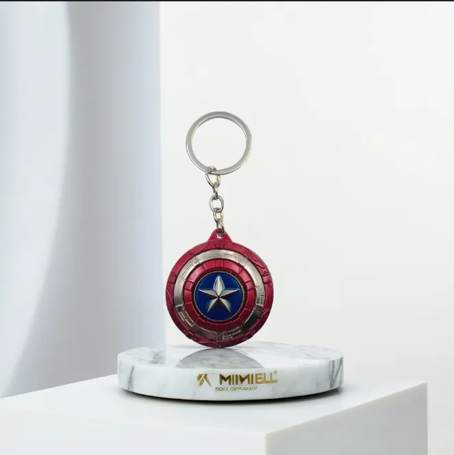 Captain America Metal Spinning Keychain
