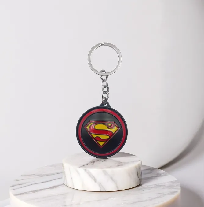 Superman Metal Spinning Keychain