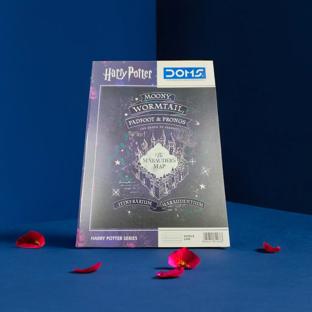 Doms Harry Potter Series Notebook | A4 Size | 172 Pages | Single Line | Centre Stapled | Paper with smooth writing experience.