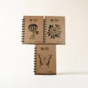 Prime Wiro Binding Notebook | Sketch book | Plain | 100 Pages | 10.5 x 14.8 cm (A6) Pocket size. Prime Sketch Book pack of 3