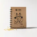 Prime Wiro Binding Notebook | Sketch book| Plain | 100 Pages | 10.5 x 14.8 cm (A6) Pocket size.