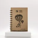 Prime Wiro Binding Notebook | Sketch book| Plain | 100 Pages | 10.5 x 14.8 cm (A6) Pocket size.