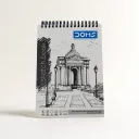 Doms Wiro Binding Notebook | Sketch Pad | Plain | 150GSM | 72 Pages | 14.8 x 21 cm (A5) | Pack of 1