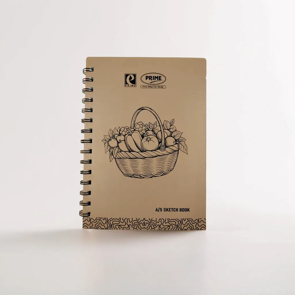Prime Wiro Binding Notebook | Sketch book| Plain | 100 Pages | 14.8 x 21 cm (A5).