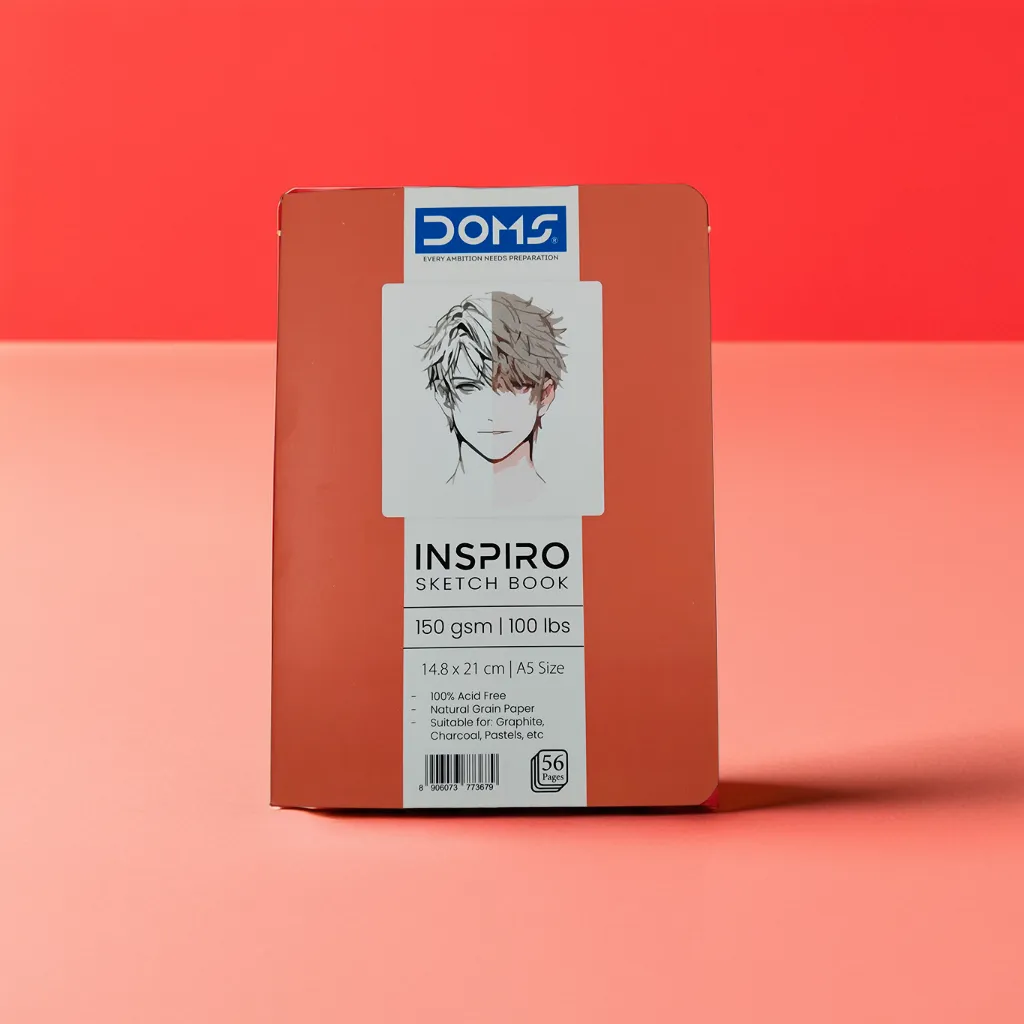 Doms Inspiro Sketch Book | 150 gsm | 14.8 x 21 cm| 56 pages